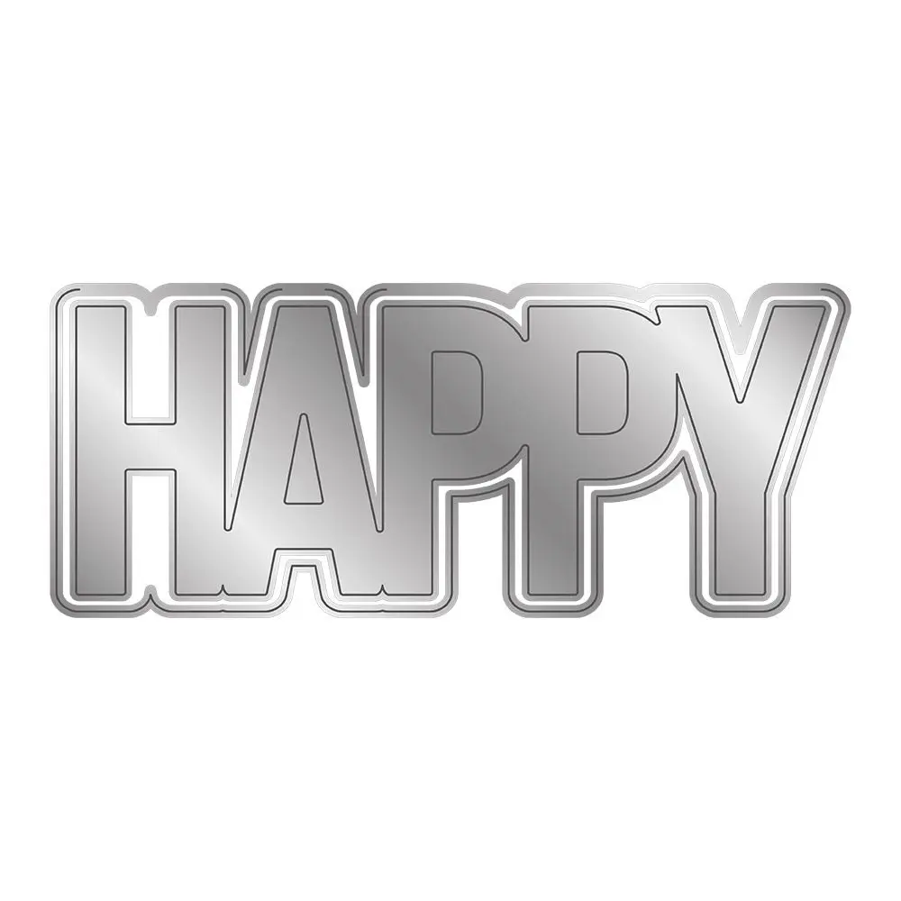 

Новые металлические Вырубные штампы счастливая рамка фоновая вырезанная форма для карточек для скрапбукинга бумаги рукоделия ножа форма л...