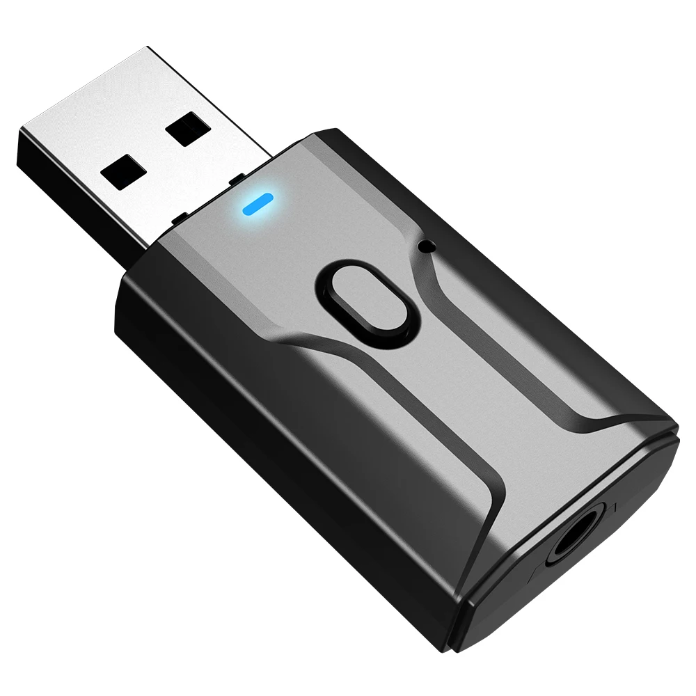 

5.0 Bluetooth Adapter USB Wireless Bluetooth Transmitter transmitter combo Receiver Music Audio for PC TV Car Hands-free 3.5mm