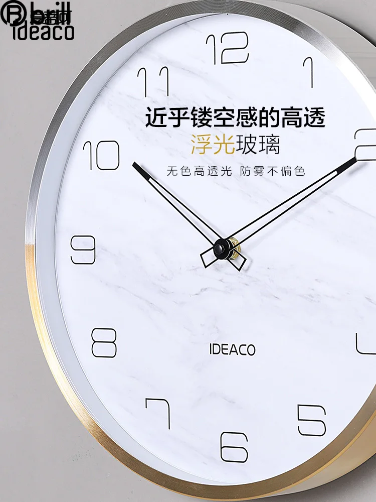 

Nordic Luxury Art Wall Clock Creative Living Room Modern Unique Wall Clocks for Bedroom Marble Art Wall Clock Nordic Luxury 50
