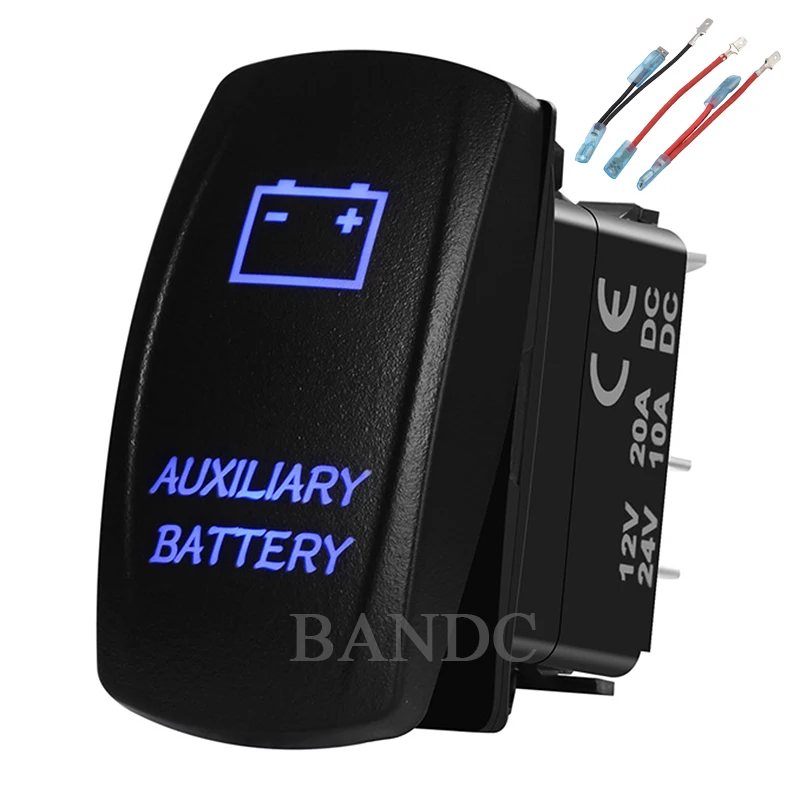 

Водонепроницаемый переключатель для автофургона, лодки, трейлера, 12 В/24 В