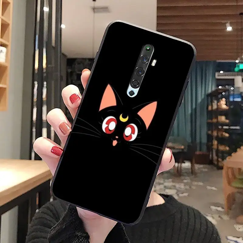 

Sailor moon cat Phone Case For Oppo A5 A9 2020 Reno2 z Renoace 3pro A73S A71 F11