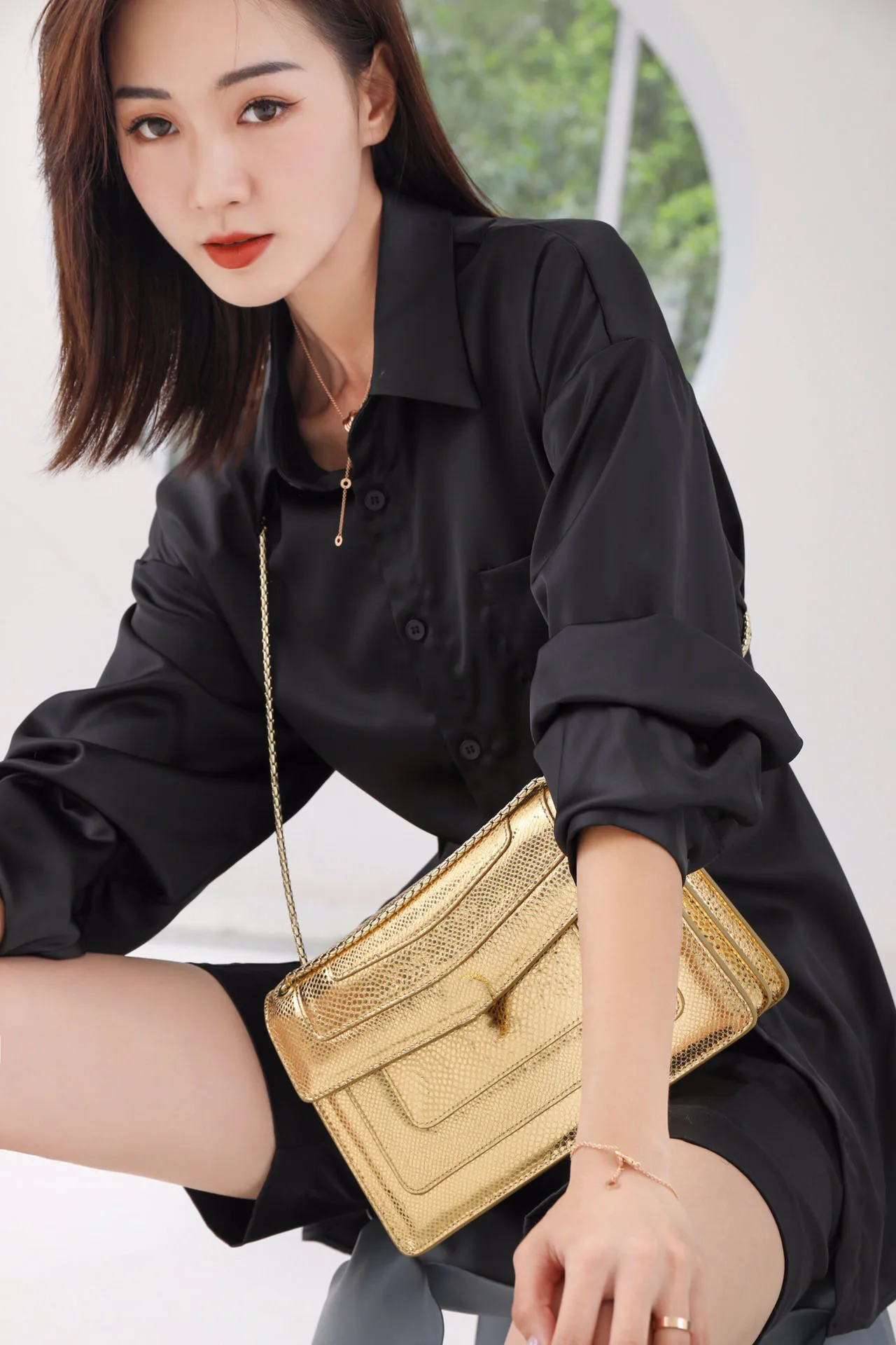 

2021 Classic The New Style Fashion And Beautiful Genuine Cow Leather Women Chain One Shoulder Crossbody Bag 27cm