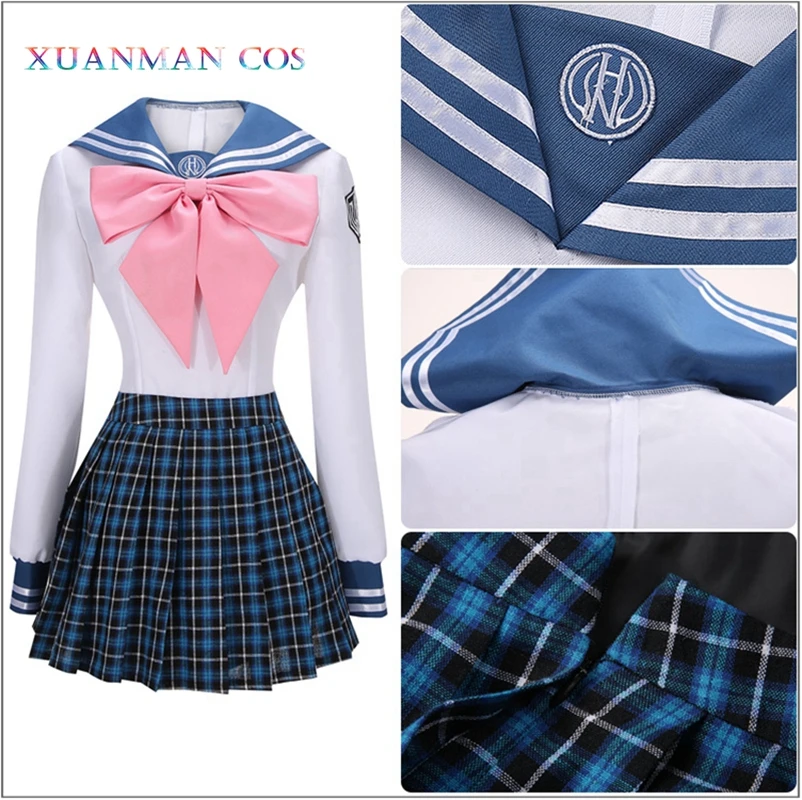 Костюм для косплея Danganronpa Sayaka Maizono школьная форма академический наряд Женская