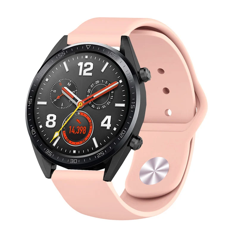 Силиконовый ремешок 22 мм для huawei Watch GT 2 Pro ремешки для samsung Galaxy Watch 46 мм Шестерня S3 сменные браслеты аксессуары# b