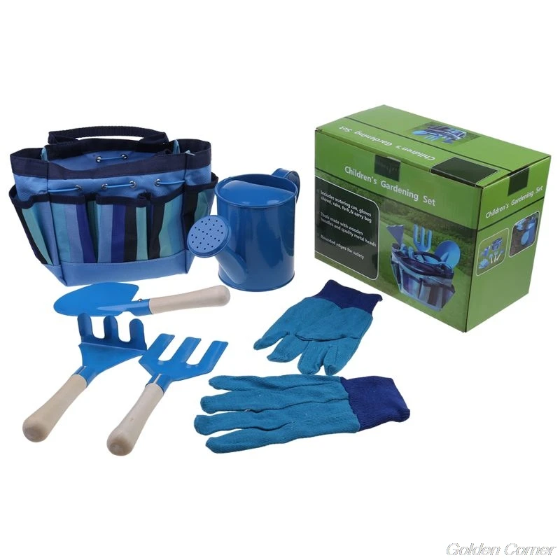 Лопата и грабли набор инструментов для маленького сада с сумкой Детские