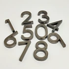 1 шт. 6 см, серая наклейка с номером для двери, самоклеящаяся табличка с номером для дома, квартиры, отеля, офиса, комнаты, адрес, номер двери