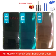 Original NEW Back Cover For Huawei P Smart 2021 PPA-LX2 Battery Rear Housing Door Mobile Phone Case Replacement Repair Parts
