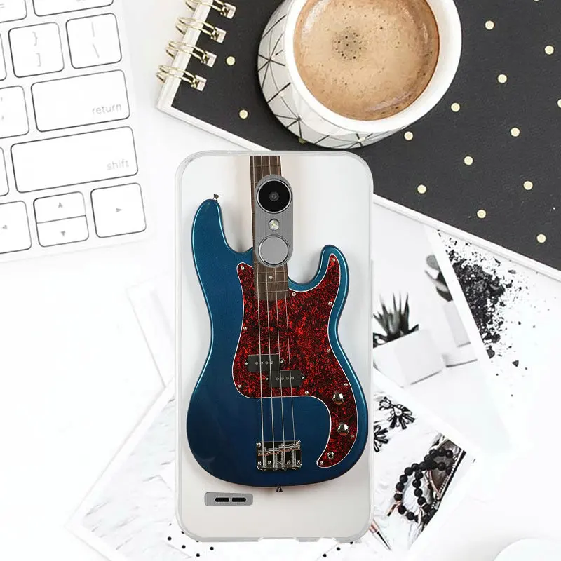 Silicone Soft Phone Accessories Bags for LG V10 V20 V30 G2 G3 Mini G4 Stylus G5 G6 G7 K4 K7 K8 K10 2017 2018 Love Guitar Music |