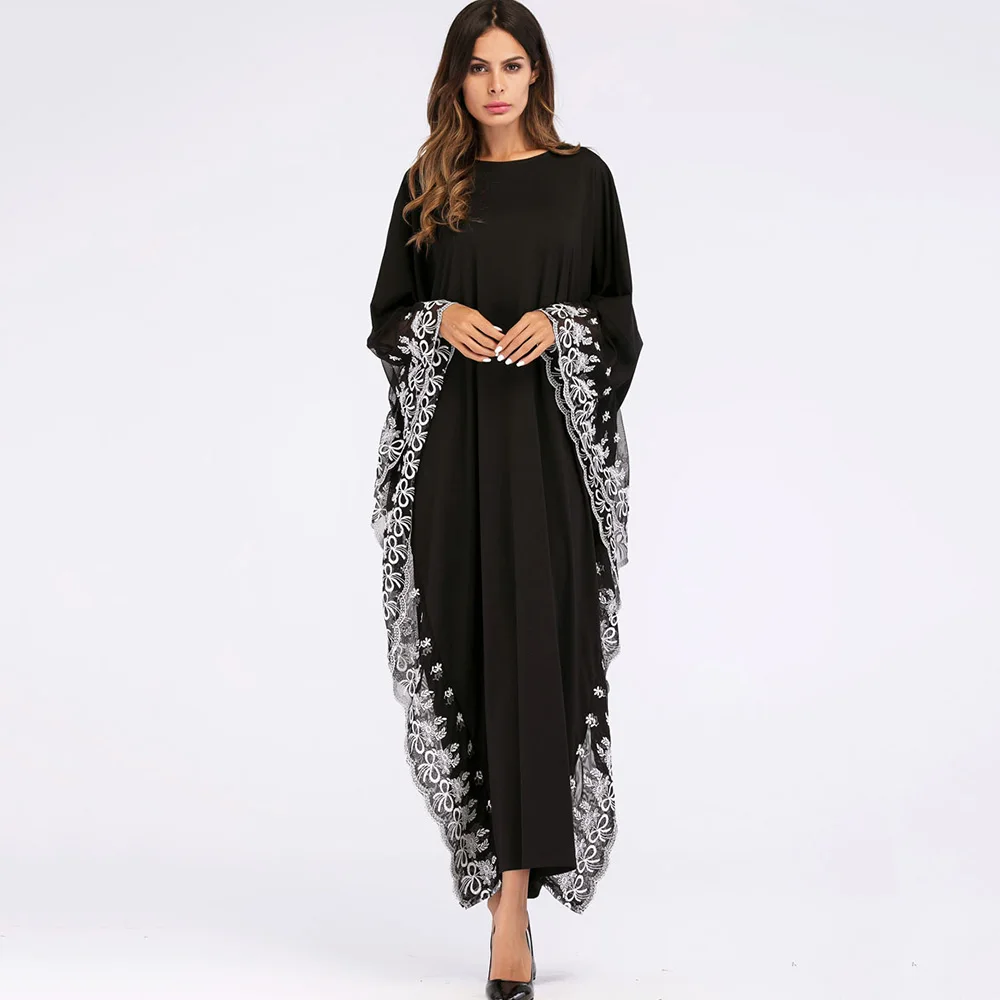 Женское мусульманское длинное платье Abaya турецкое кимоно в Дубае модные вечерние