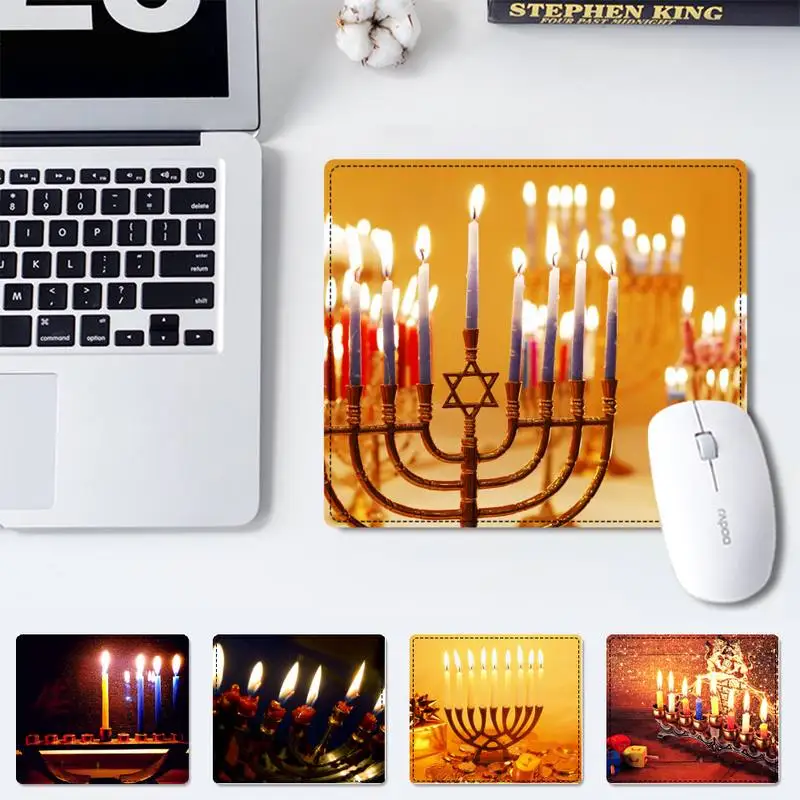 

Трендовый офисный коврик hanukka, коврик для клавиатуры, настольный прочный Настольный коврик для мыши, резиновый игровой маленький коврик для...