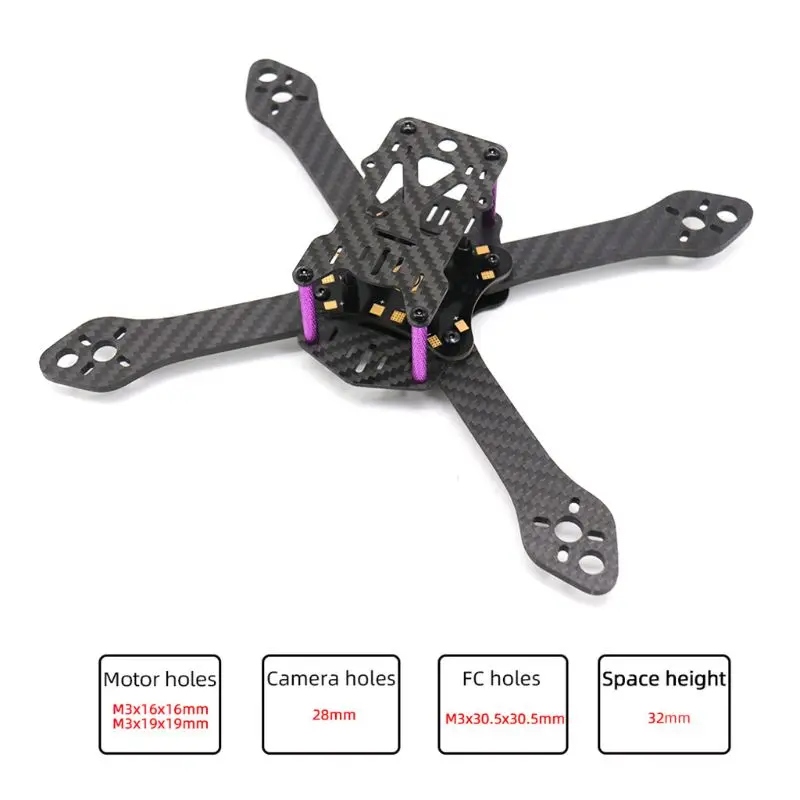 3K Full Carbon Fiber Freestyle Frame for FPV Racing Quadcopter Drone Spare Parts TrueX Arm 4mm | &amp Accs