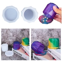 1 set handmade dice cup mold diy polyhedral shape dice cup resin silicone mould casting tool for table board game pub home decor