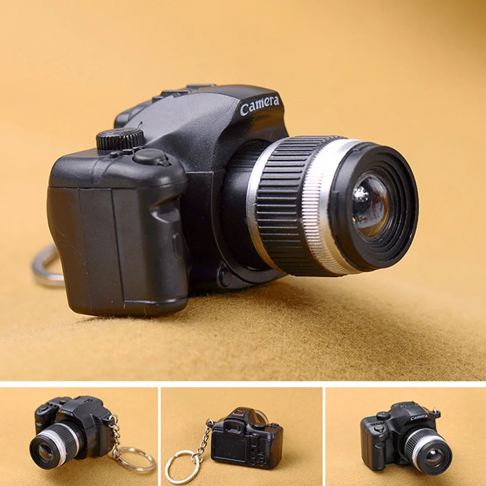 Ключи цепочки Кольца Милая игрушечная мини-камера креативный Шарм со вспышкой