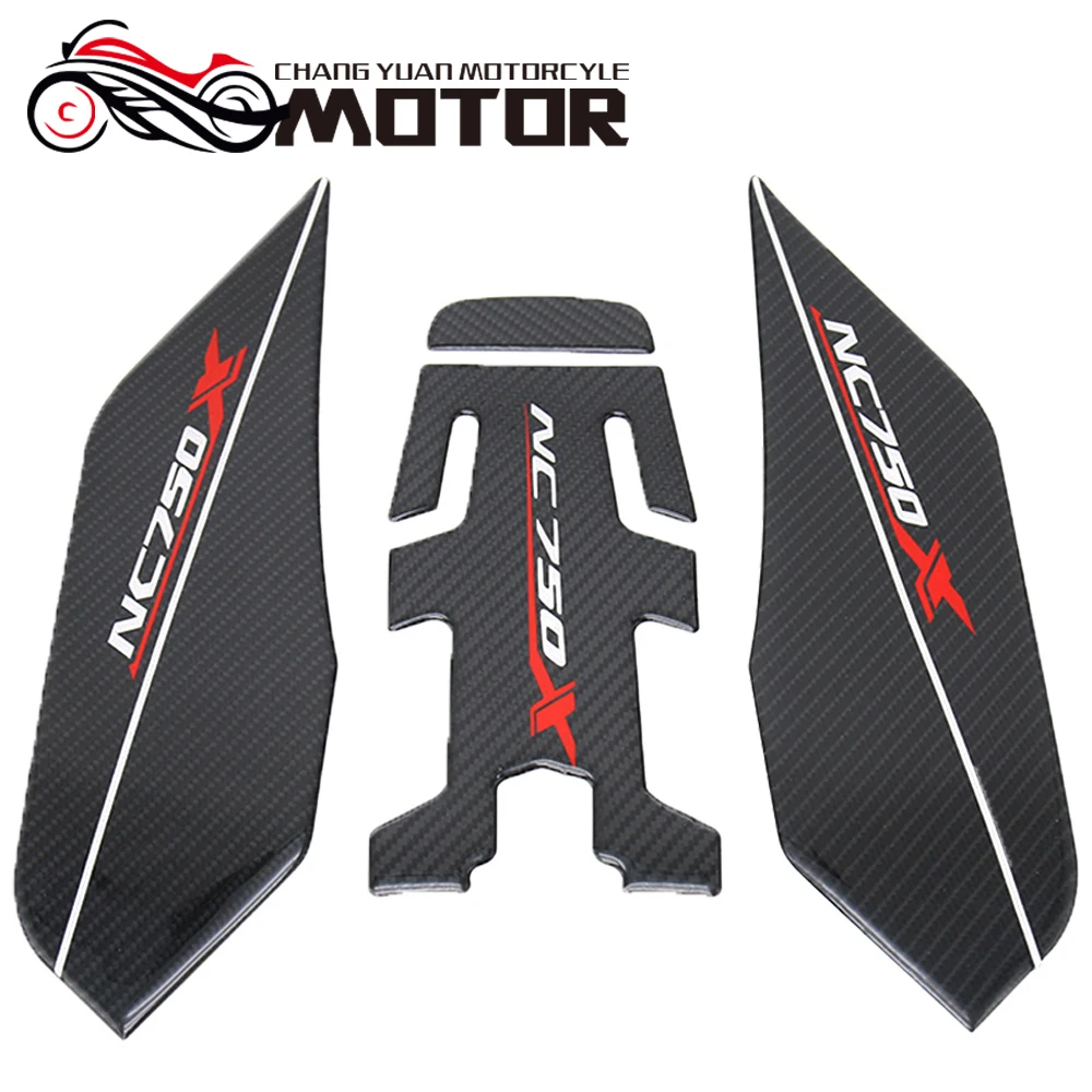3D аксессуары для fibra de la motocicleta tanque etiqueta almohadilla proctora conjunto para HONDA NC750X NC 750X NC700 2014 2019 2018