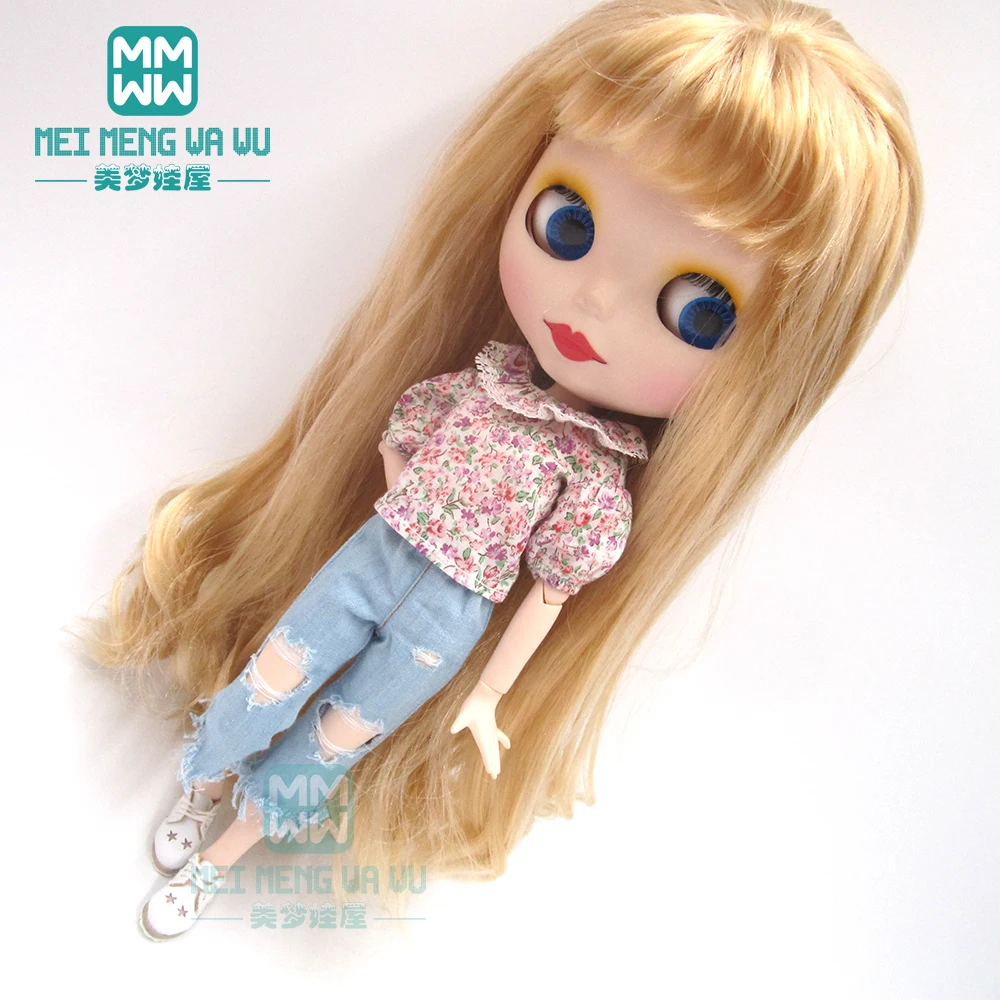 Модная рубашка Blyth clothe с рукавами фонариками измельченные джинсы белая кожаная