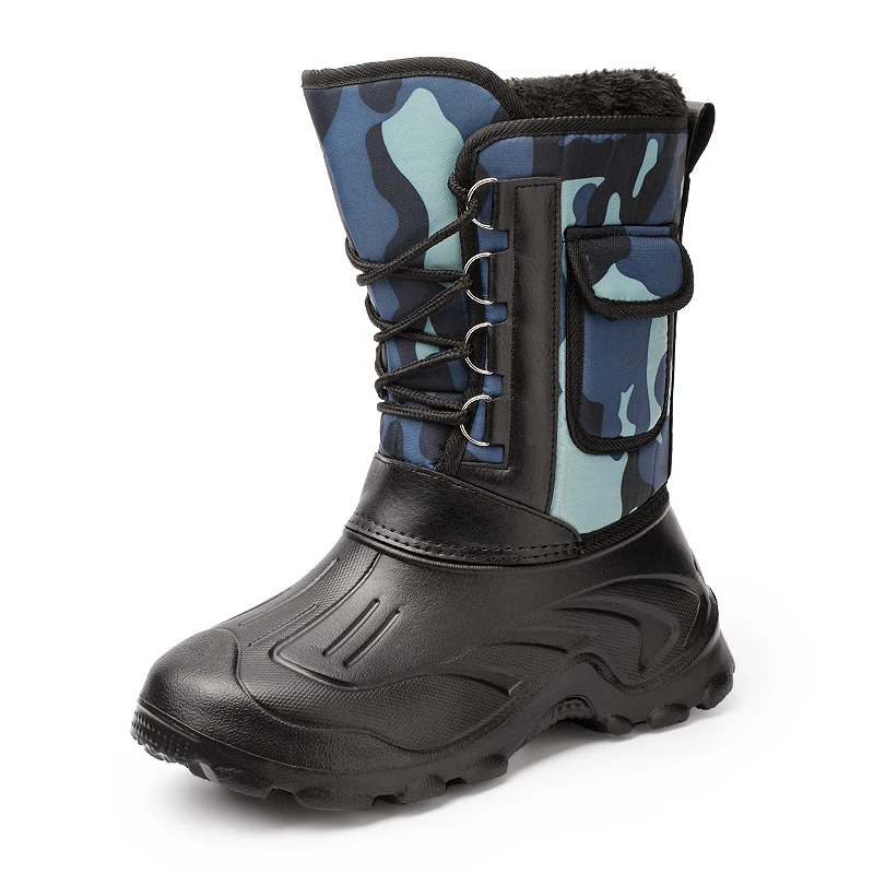 Водонепроницаемые зимние ботинки рыболовная обувь мужские теплые уличные