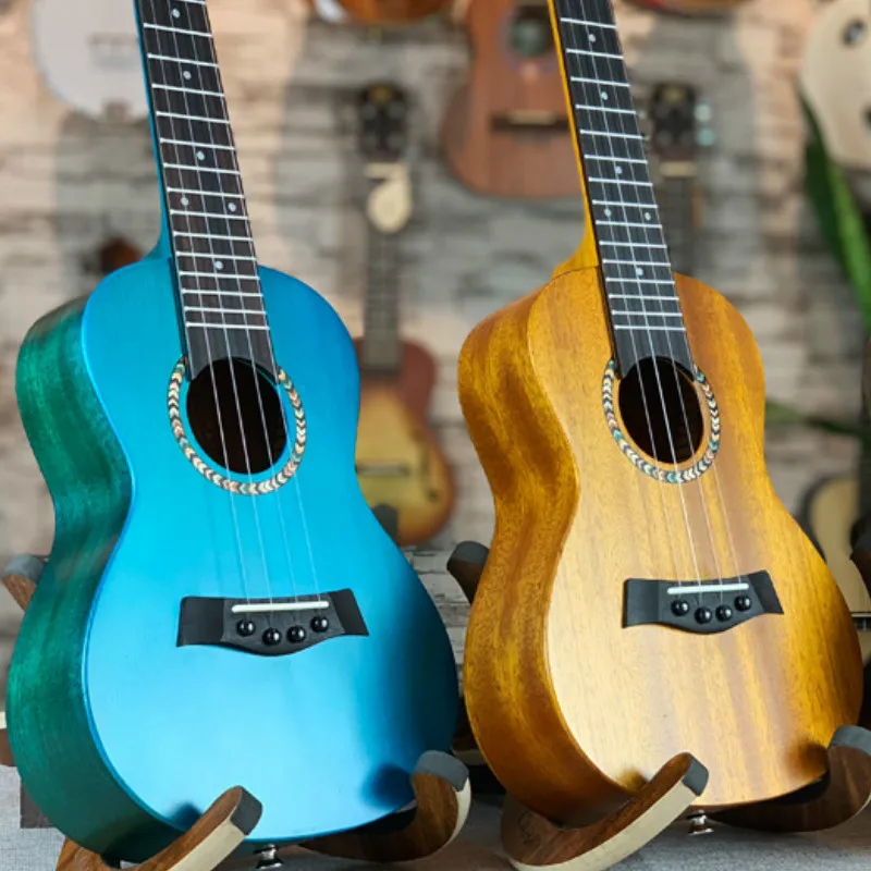 Укулеле 23 26 дюймов Топ твердые красные мини электрические концертные тенор