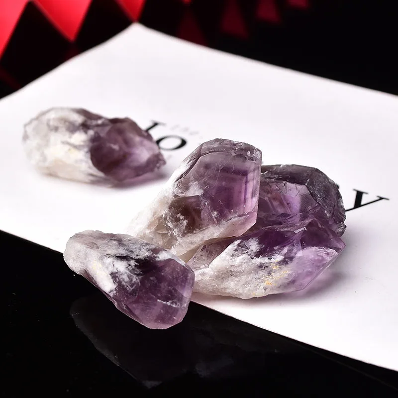 

Natural Amethyst Crystal Point Quartz Raw Crystals Rock Reiki Mineral Specimen Energy Healing Stone Ornaments Home Decoration