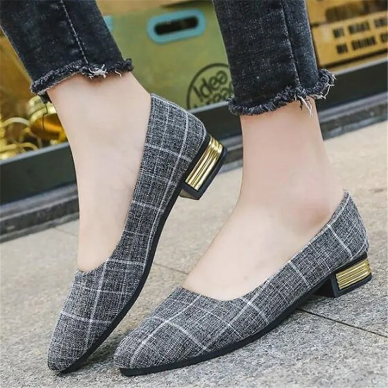 

Flat bottom low heel womens shoes new women's casual shoes platform sneakers women loafers pointed shallow mouth running shoes