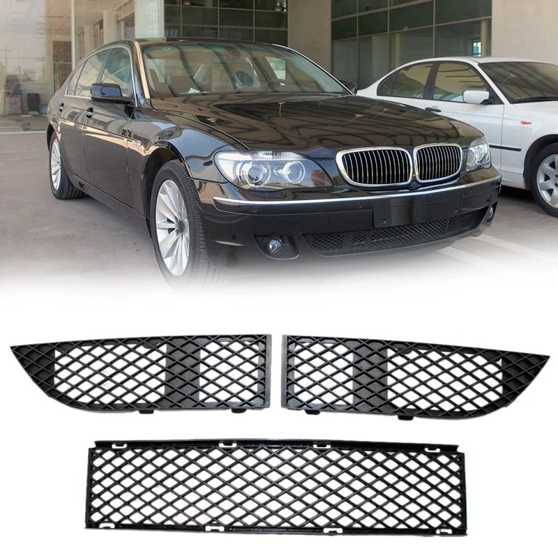 Передний бампер нижние решетки набор подходит для BMW 7 серии E65 E66 LCI 2005 2008|Гоночные