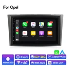 Автомобильный GPS MEKEDE 6 + 128G Android 10 2 DIN для opel Vauxhall Astra H G J Vectra Antara Zafira Corsa Vivaro Meriva Veda без DVD-плеера