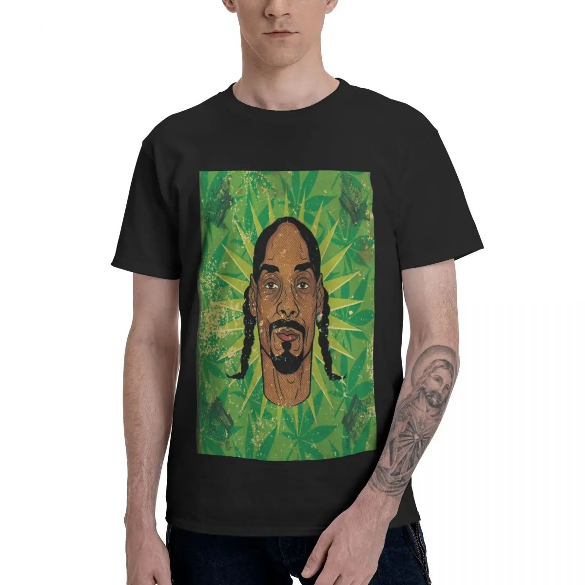 

Новая модная повседневная мужская футболка Snoop Dogg рок певец с 3D принтом, в стиле панк, в стиле хип-хоп, забавная футболка унисекс с коротким р...