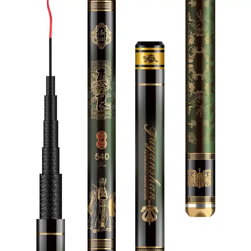 3.6m -8.0m Stream Rod Carbon Fiber Hand Pole Short Sections Carp Wedkarstwo Olta Vara De Pesca Spinning Rod Peche Fishing Gear