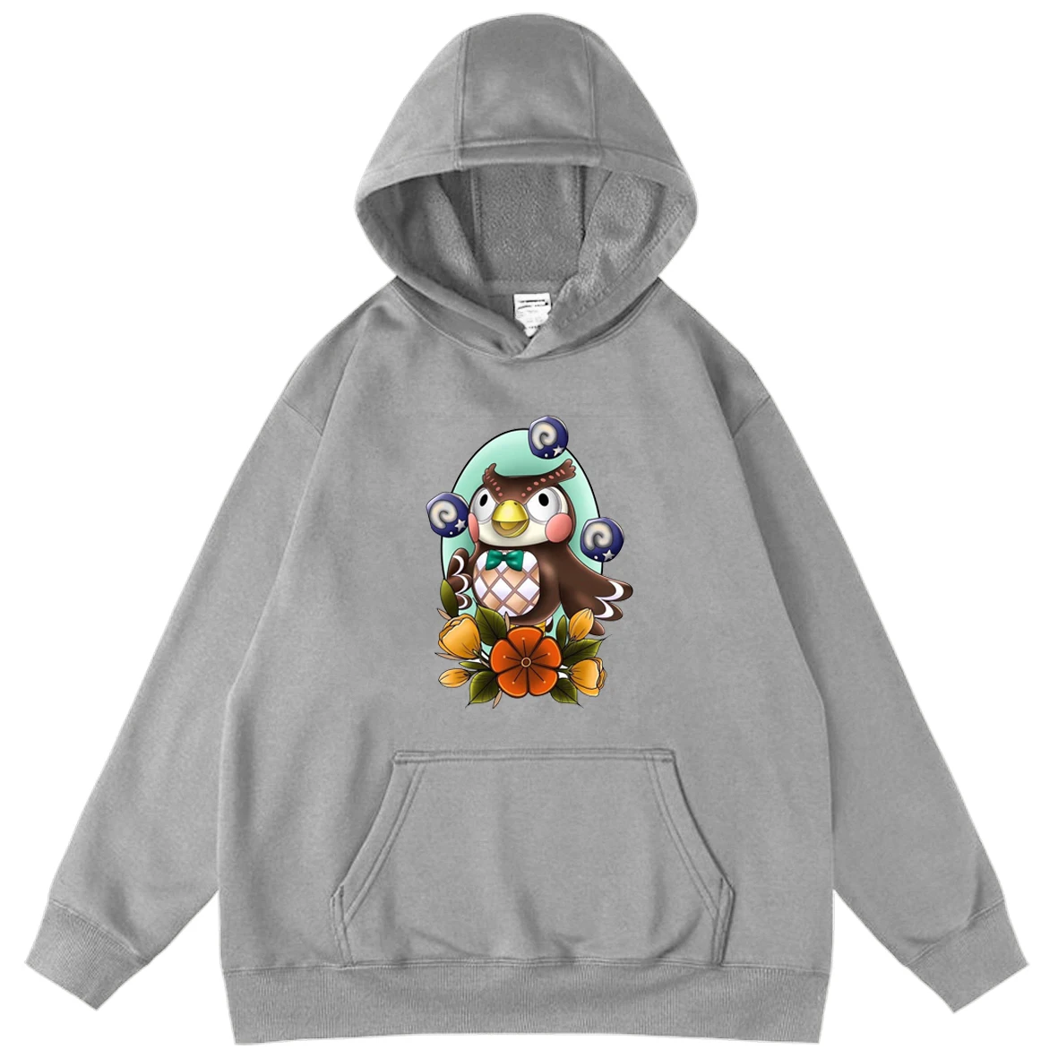 

Game Animal Crossing Teens Oversized Hooded Sweatshirt New Man Harajuku Design Print Fleece Long Sleeve Hoody Tops Men Hoodies