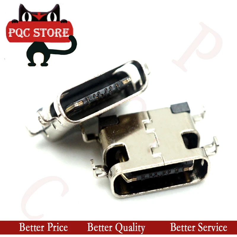 10 шт./лот разъем Micro USB 3 1 Type-C 16-контактный SMD 90 градусов для женского разъема