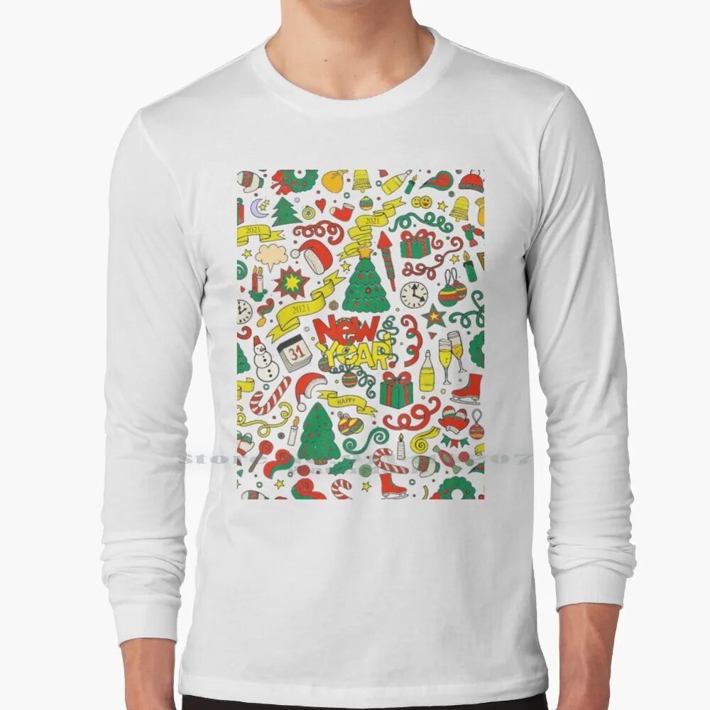 

Great Illustration Design For New Year's Gift For Essential New Year's Gift For Mom. T Shirt 100% Pure Cotton For New Year
