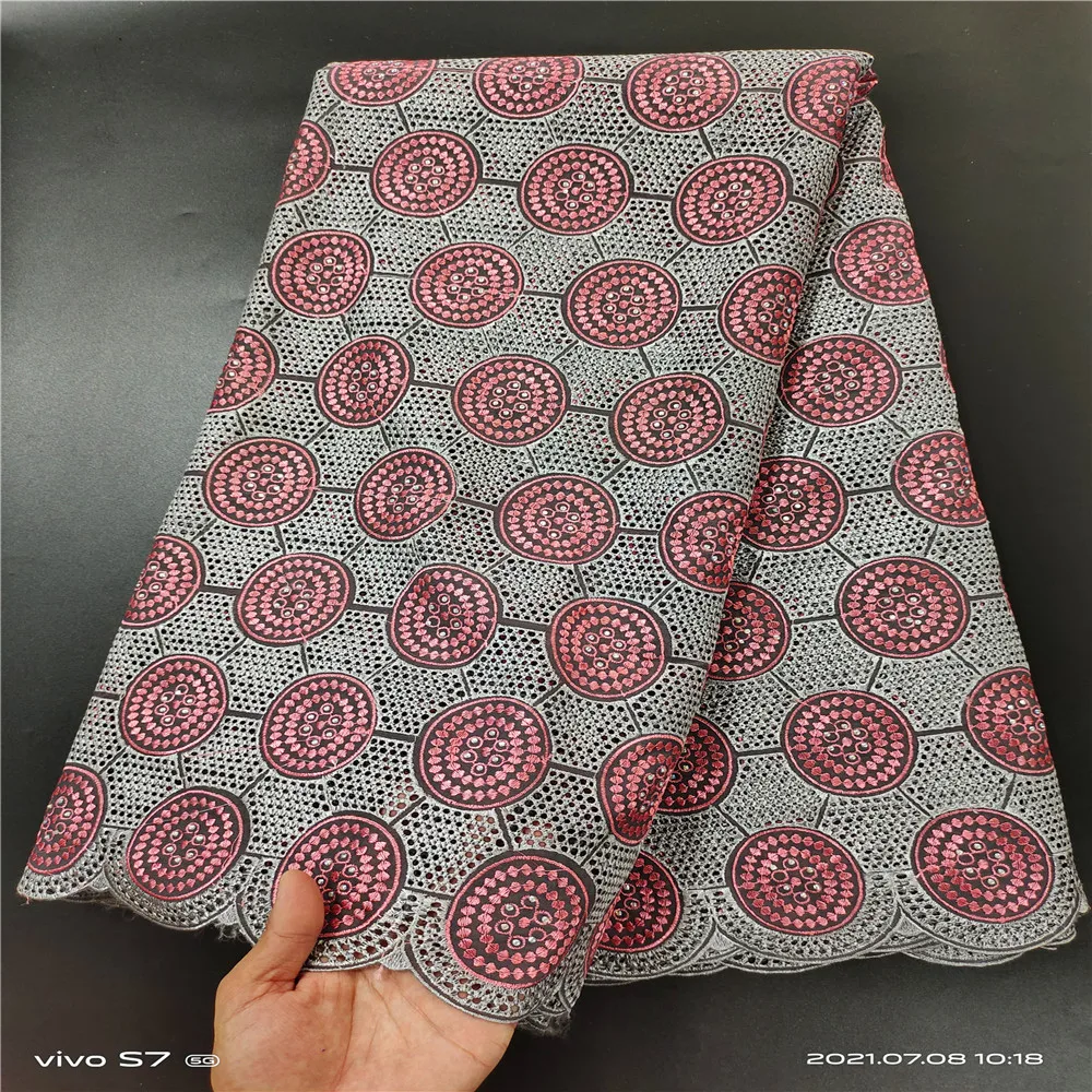 Африканская гипюровая кружевная ткань высокое качество Нигерия швейцарская