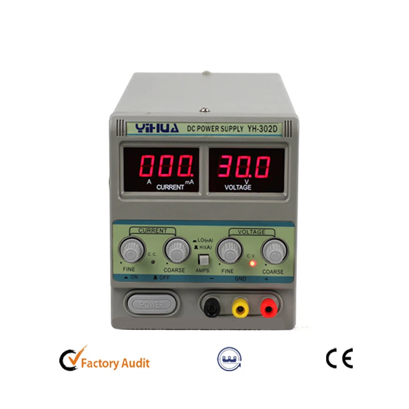 YIHUA 302D + 30V 2A Регулируемый источник питания постоянного тока Мобильный телефон