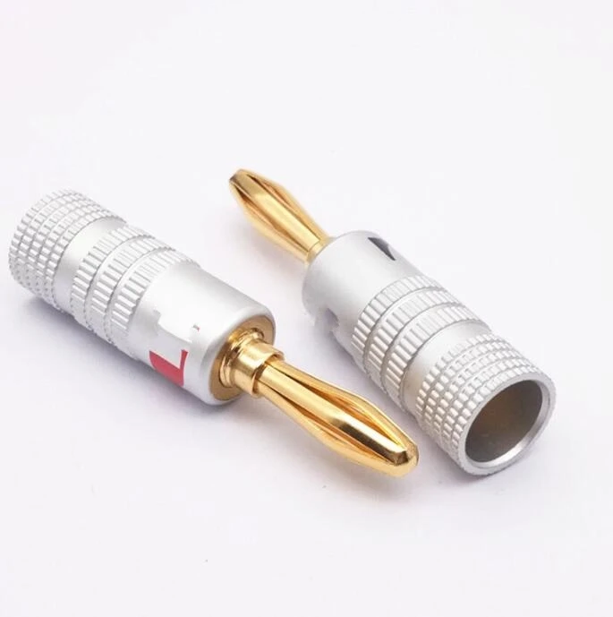 Conectores de Banana para altavoz, de alta calidad, 24K, conectores dorados, de 500 Uds., del vendedor Friendsworld #361010-1
