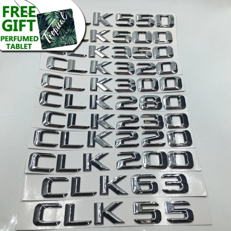 

Soarhorse For Mercedes Benz W209 Amg CLK Class CLK55 CLK63 CLK200 CLK220 CLK230 CLK550 Emblems Tail Logo Chrome Stickers