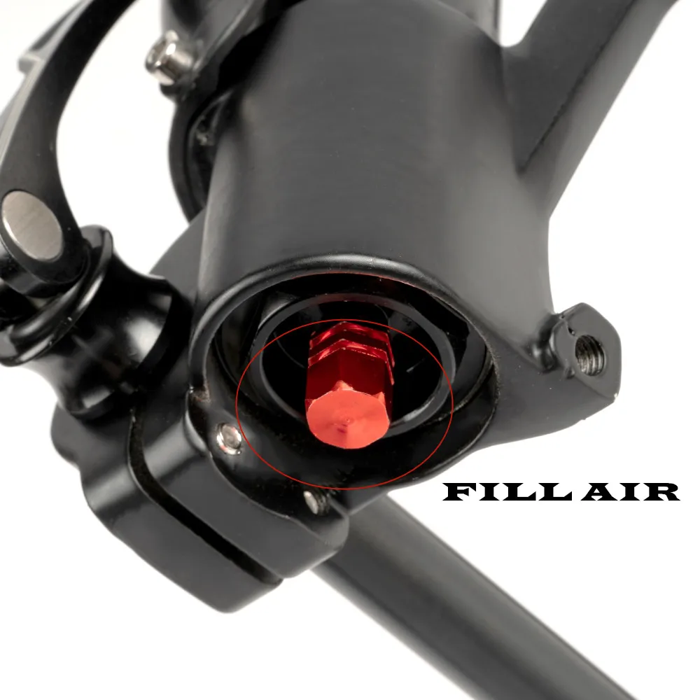 EBike вилка Снежный велосипед Горные горные пневматическая подвеска 150 мм * 15 ось