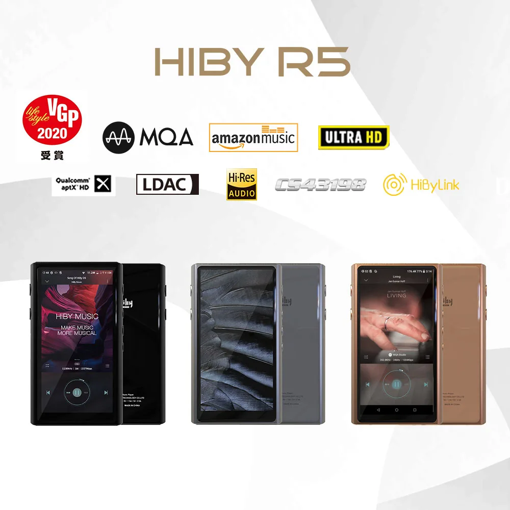 HiBy R5 Android 8,1 HIFI Lossless музыкальный mp3-плеер Amazon Music Ultra HD/WiFi/Air Play/LDAC/DSD/aptX/Dual CS43198/Hi-Res/MQA