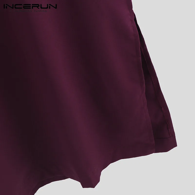 Мужской кафтан YOINS мусульманский с длинными рукавами в арабском стиле одежда