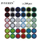 IVYUEEN 200 шт. для контроллера PlayStation 5 4 PS5 PS4, аналоговая ручка-колпачок для XBox 360 Switch Pro, чехол для аналоговых стиков