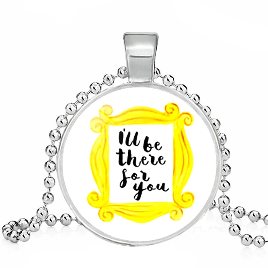 Друзья ТВ шоу ожерелье s глазок рамка кулон дверь желтое классические ювелирные