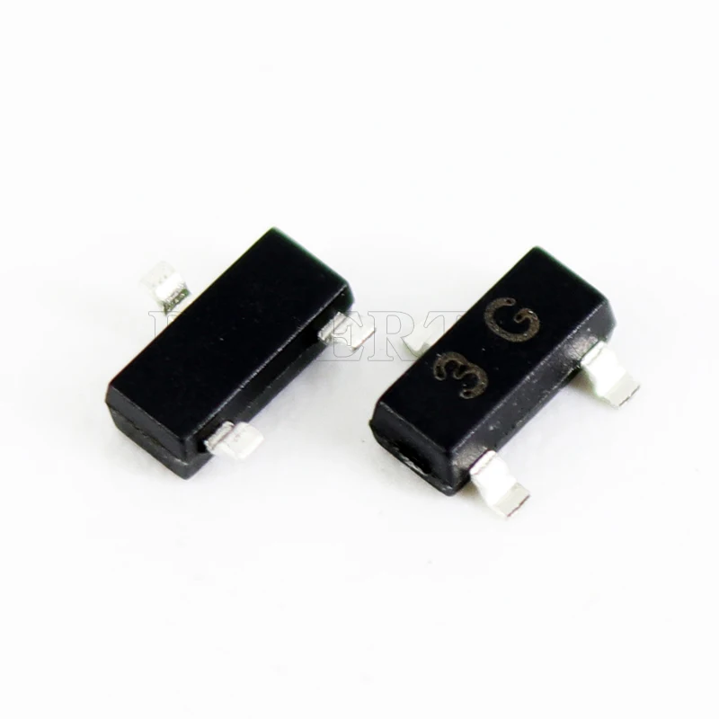 100 шт./лот транзистор BC857 3G SOT-23 PNP Vceo =-45V Ic =-100mA HFE = 420-800 | Электронные компоненты и
