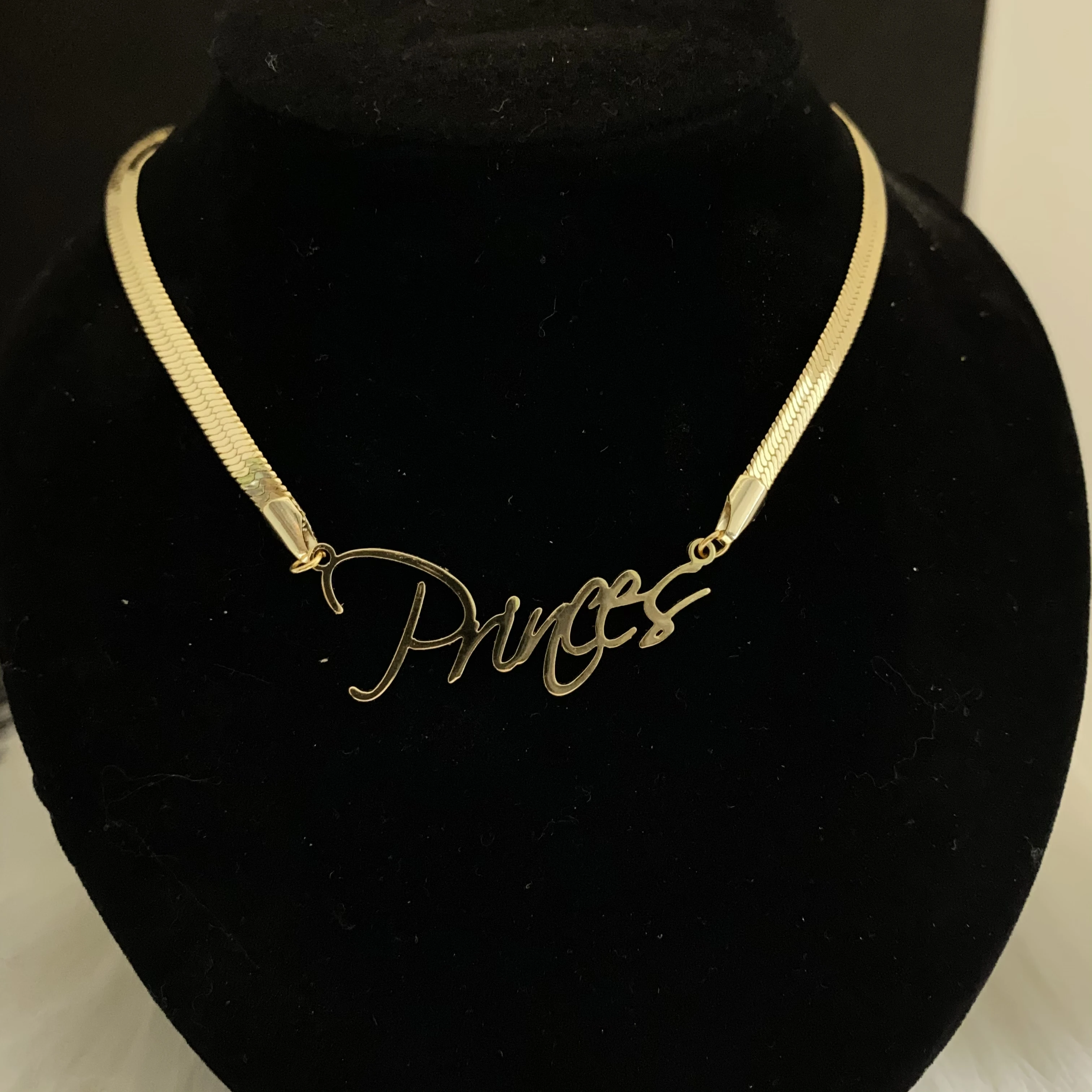 Цепочка-змейка на заказ ожерелье с именем индивидуальная именная табличка