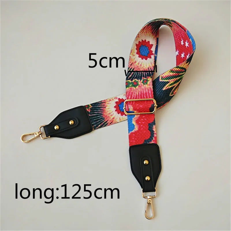 Модный роскошный ремешок на плечо с ручкой разноцветные широкие ремни в