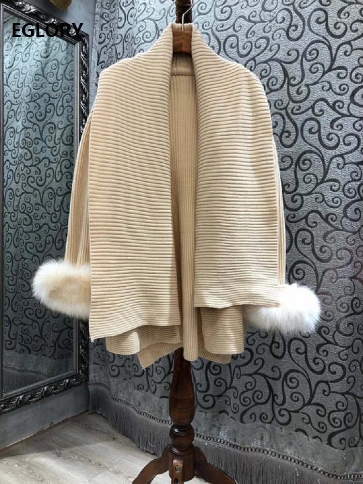 

Кардиган женский трикотажный, с отложным воротником, Осень-зима размера плюс