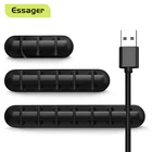 Органайзер для кабеля Essager, держатель для кабеля USB, провода, наушники, мышь, зарядное устройство, шнур, протектор, Настольный зажим для намотки, управление кабелями