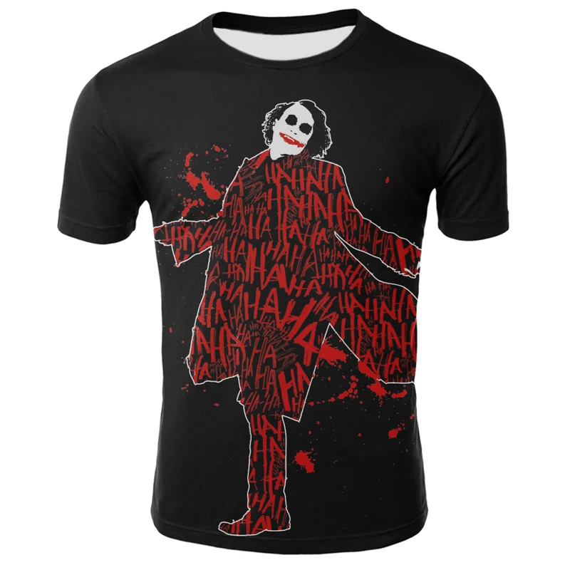 

Clown 3D Print T Shirt Men Casual Horror Movie Funny Shirt Short Sleeve Summer Fashion 2021
