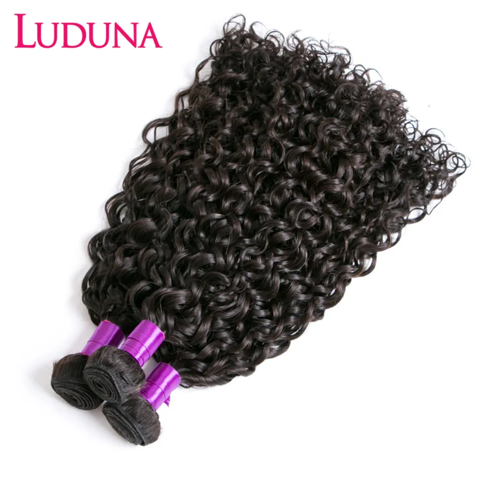 Luduna волнистые пряди ках малазийские волос человеческие волосы для наращивания