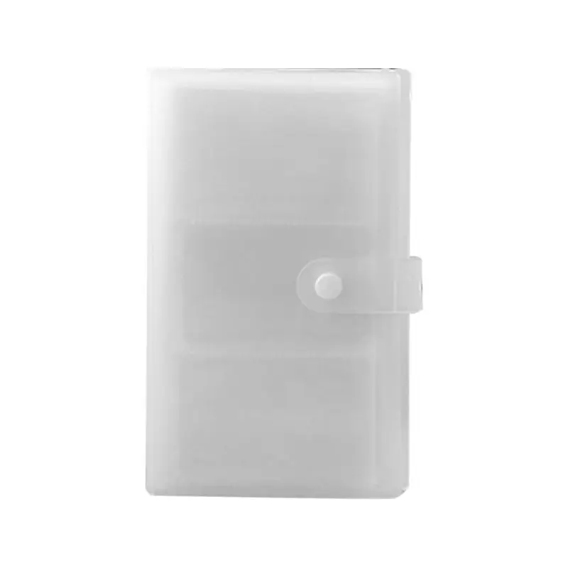 

240 Slots Transparent PP Cover Business Card Book Large Capacity ID Holders Ticket Collection Clip