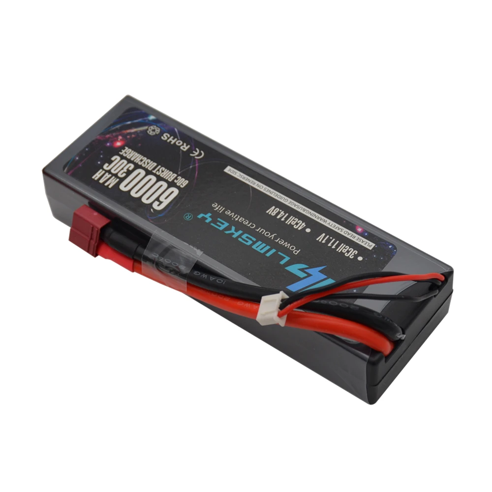 limskey lipo battery 2 шт lipo battery 6000 мач 74 в 30c 2s lipo rc battery deans plug для r