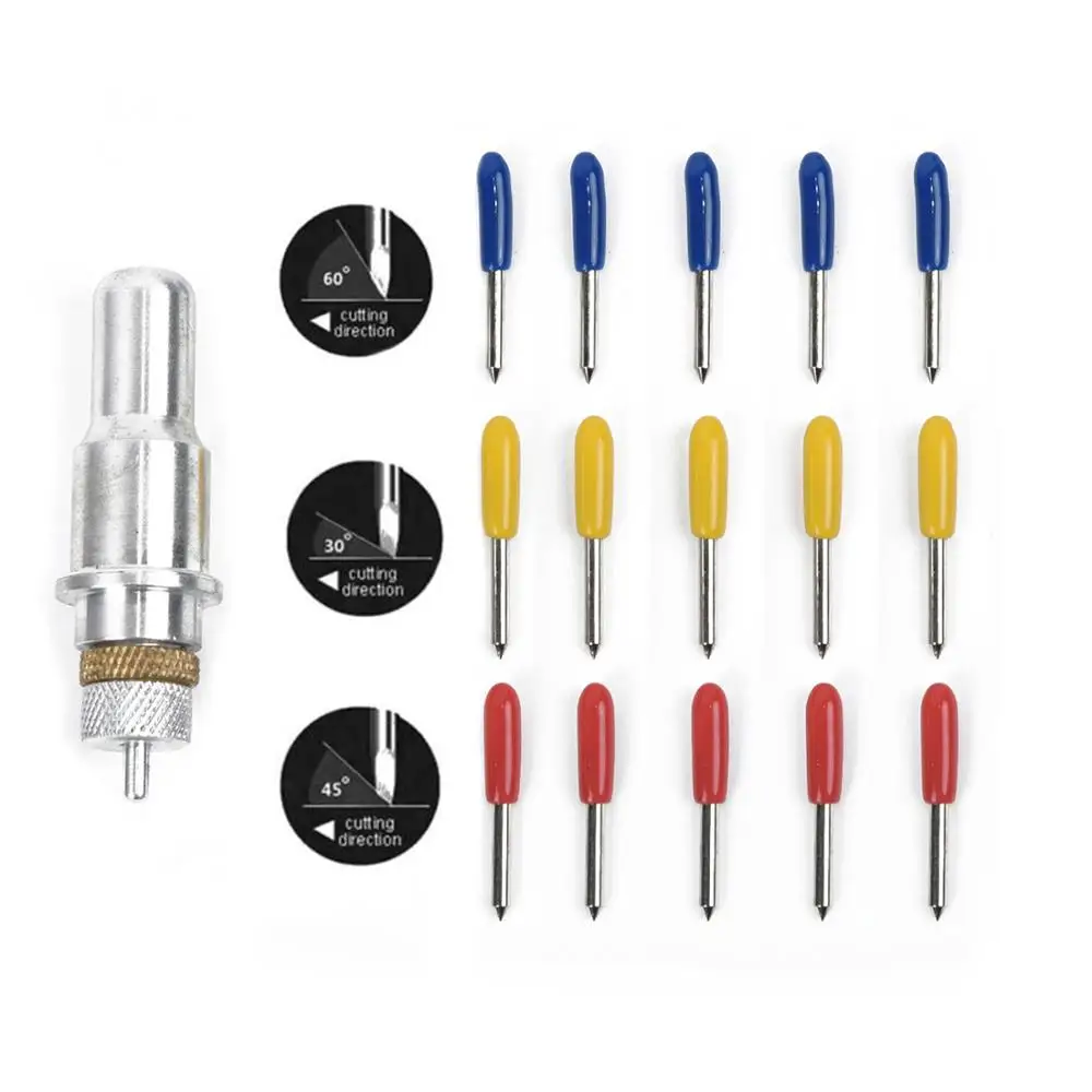 Режущий плоттер Roland GCC режущий лезвия для винила 15 шт. 30 45 60 градусов сменная часть