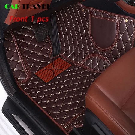 Coffee1 pcs Кож специальные автомобильный коврик для Mazda все модели mazda 3, 5, 6, 8 лет, CX-5 CX-7 MX-5 CX-9 CX-4 atenza стайлинга автомобилей, автомобильные аксессуары - Название цвета: Coffee1 pcs